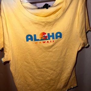 Yellow aloha shirt from Forever 21 New